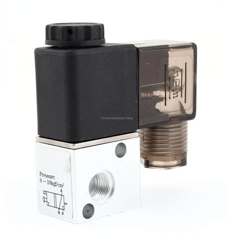 Pneumatic Solenoid Air Valve Way Position Nc Pt V Dc V