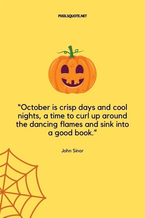 October Quotes with Fall and Halloween Holiday Free Download