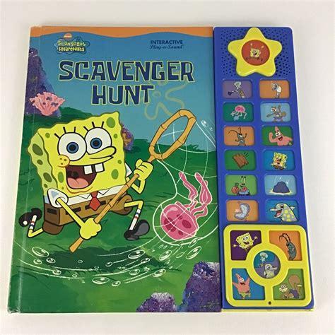 Spongebob Squarepants Play A Sound Scavenger Hunt Hardcover Etsy