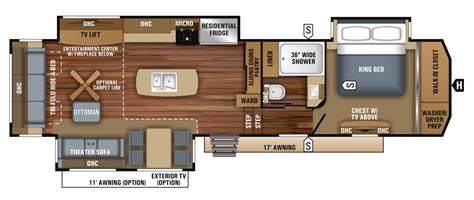 Front Living Travel Trailer Floor Plans Floorplans Click