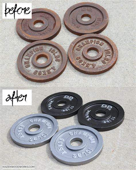 DIY rusty weight plate restoration, learn the quickest way to clean and ...