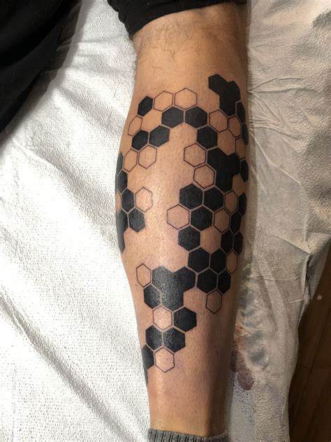 hexagon tattoo 3