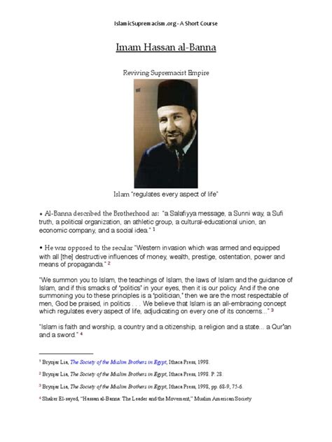 Hassan Al Banna | PDF | Jihad | Muslim Brotherhood