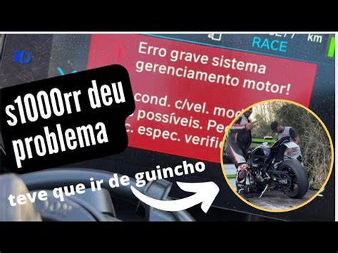 S1000RR quebrou no rolê e teve que ir embora de guincho Painel bmw