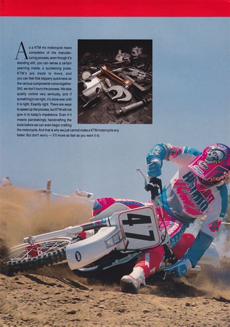 Ktm Motocross Brochure Page Tony Blazier Flickr