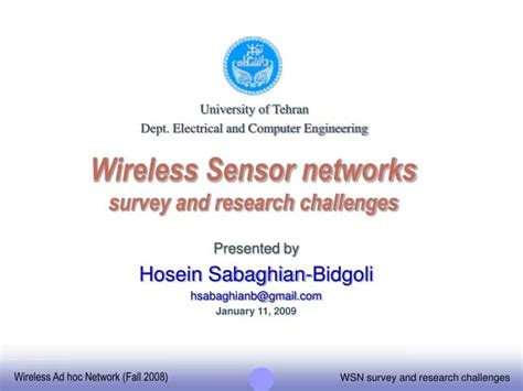 Ppt Wireless Sensor Networks Survey And Research Challenges