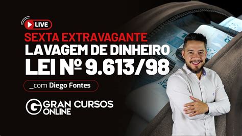 Sexta Extravagante Lavagem De Dinheiro Lei N Prof