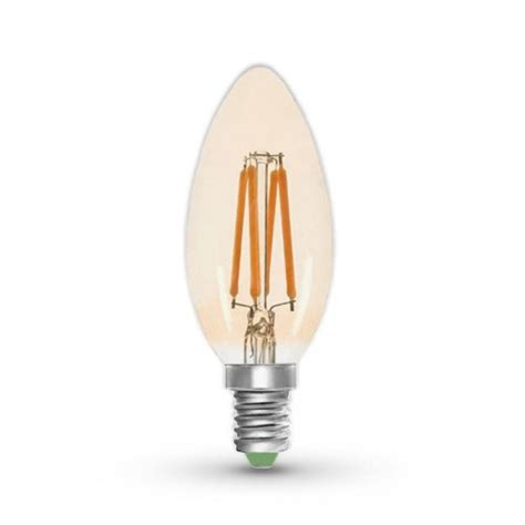 ŻarÓwka Led Cog Świecowa E14 5w Barwa CiepŁa Amber 8540871139