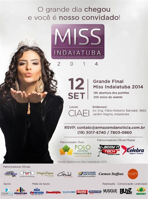 A Poster Advertising Miss India At The Event