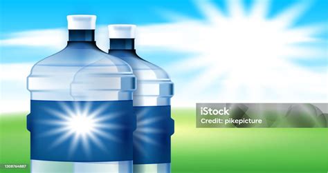 Water Natural Drink Creative Promo Poster Vector Stock Illustration Download Image Now