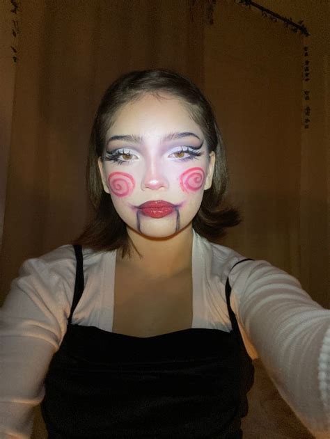 Jigsaw Billy the Puppet Makeup Look | Doll makeup halloween, Halloween ...