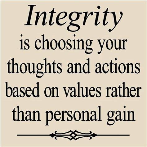 Integrity Choosing Values Over Personal Gain