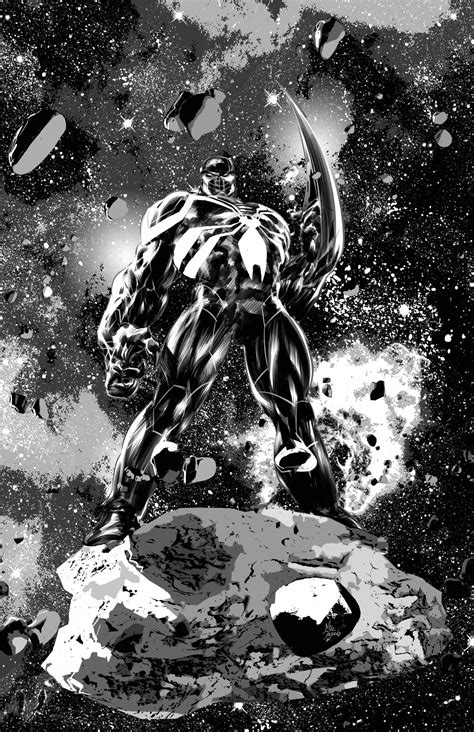 Venom Space Knight 1 Variant Cover 2016 AP By Mike Deodato In