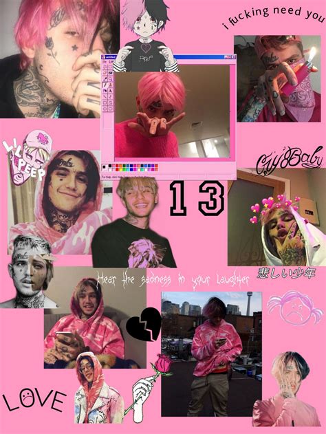 Lil Peep Aesthetic Collage Wallpapers Wallpaper Cave