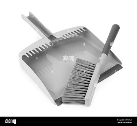 plastic dustpan black  white stock  images alamy