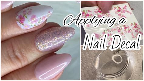 How To Apply Water Decals With A Stamper Encapsulated Glitter In Gel