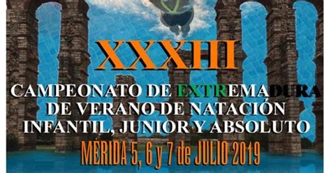 Club Nataci N Plasencia Xxxiii Campeonato De Extremadura De Verano