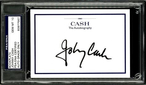 Lot Detail - Johnny Cash Signed "Cash: The Autobiography" Bookplate ...