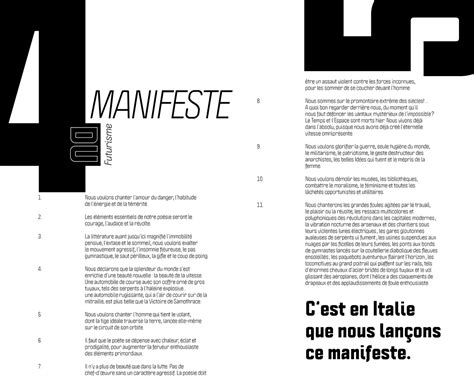 Manifeste Du Futurisme On Behance