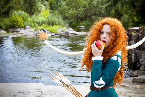 Обои на рабочий стол Косплей Принцесса Мерида / Merida из мультфильма ...