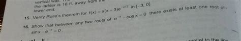 Verify Rolles Theorem Fxxx3ex2