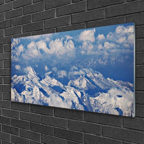 Union Rustic Glasbild Landschaft Berg Wolken Wayfair De