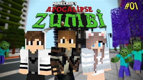 Minecraft Escape Do Apocalipse Zumbi No Minecraft 01 Playnoob Youtube