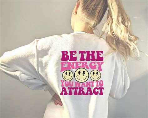 Be The Energy You Want To Attract Svg Inspirational Svg Etsy