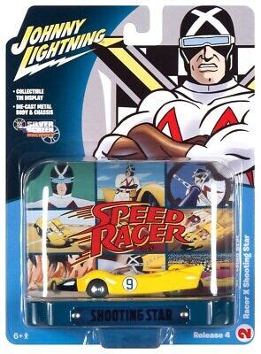 Johnny Lightning Racer X Shooting Star Tin Display Speed Racer