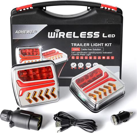 Aohewei Kabellose Anh Nger R Ckleuchten Led Magnet Lkw R Ckleuchten