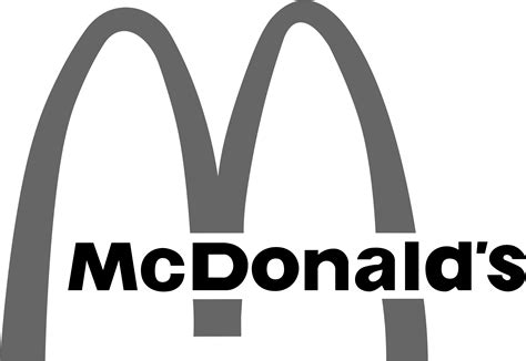 mc donalds black and white clipart - Clip Art Library