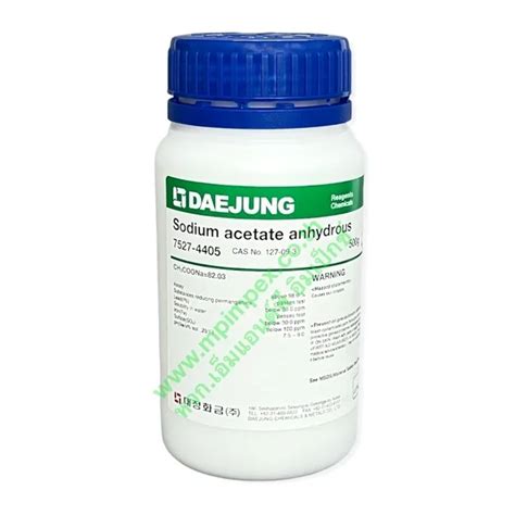 DAEJUNG SODIUM ACETATE ANHYDROUS 98 500 กรม M P IMPEX นำเขาและ