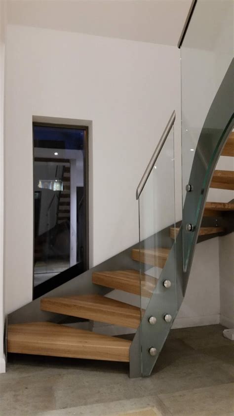 Contemporary Metal Stairs With Graduated Winders Paradigm Stairs