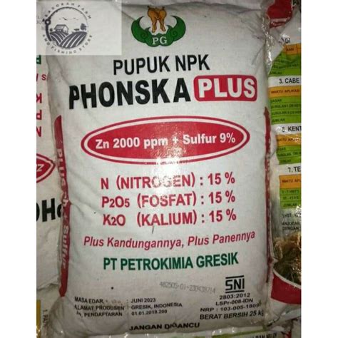 Jual Pupuk Phonska Plus Original Repack Gr Shopee Indonesia