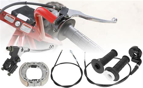 Yoxufa Mini Bike Throttle Assembly Kit Mini Bike Drum Brake Lever For Coleman