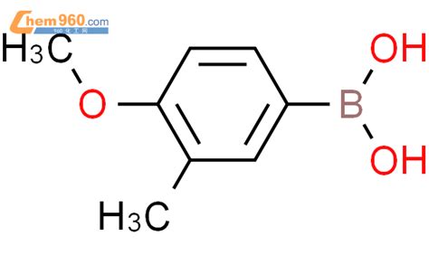 917757 15 4 3 甲氧基 4 甲苯硼酸CAS号 917757 15 4 3 甲氧基 4 甲苯硼酸中英文名 分子式 结构式 960化工网