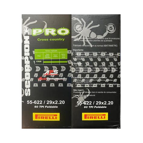 Kit Pneu Scorpion Pro 29x2 20 Sem Arame Par Pirelli Londrina Bike