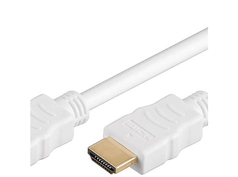 Goobay High Speed Hdmi Kabel Mit Ethernet Hdmi Kabel Wei Mediamarkt