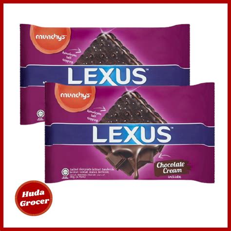 Munchys Lexus Salted Chocolate Biscuit Sandwich 190g Shopee Malaysia