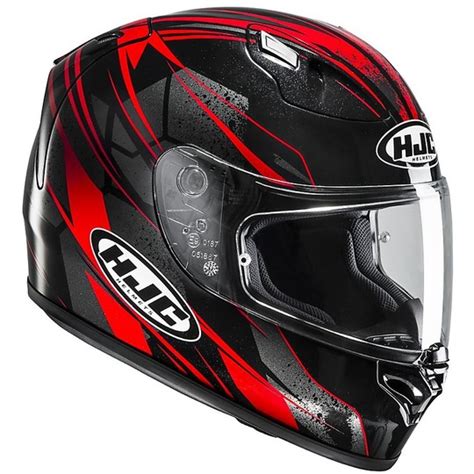 Casque de moto intégral HJC FG 17 Toba noir rouge Vente en Ligne