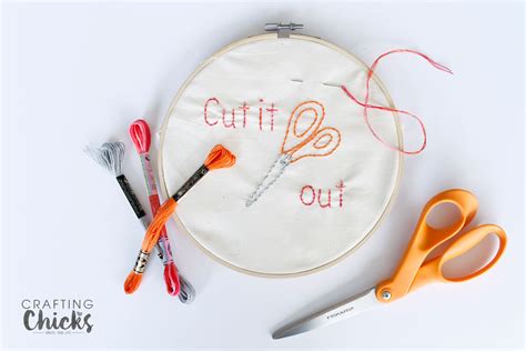 Cut it Out Handstitching Pattern - The Crafting Chicks