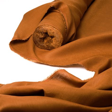 Natural Linen Cinnamon Fabric By The Yard 100 Pure Linen Fabrics In