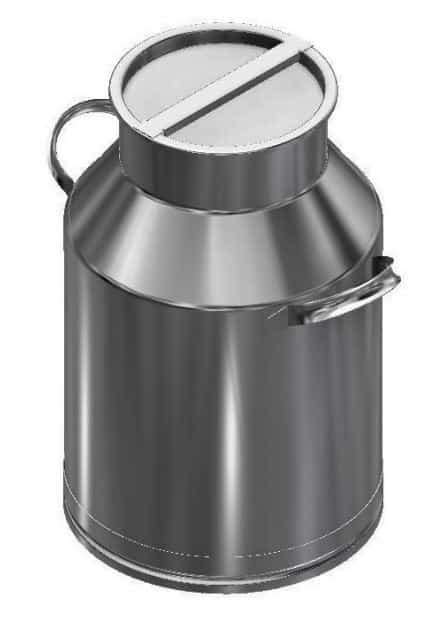 K Heavy Duty Industrial Stainless Steel Milk Can Basterfield