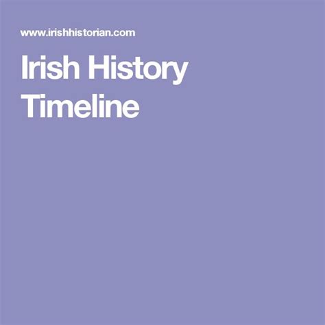 Irish History Timeline | History timeline, Irish history, Genealogy history