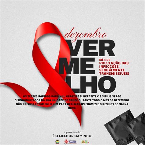 Dezembro Vermelho Campanha Nacional De Preven O Ao Hiv Aids E Outras