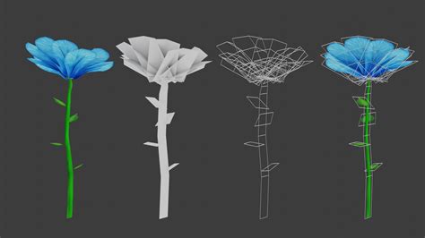 3D Flower Stylized Pack Model TurboSquid 1458336