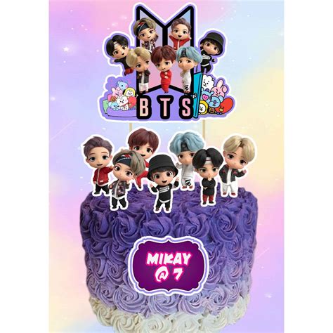 BTS Tiny Tans Cake Topper D19 Shopee Philippines