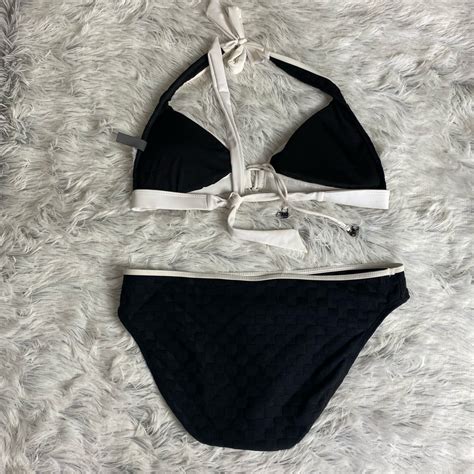 Kenneth Cole Reaction Black White Bikini Gem