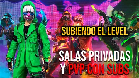 FREE FIRE EN DIRECTO SALA PRIVADAS CON SUB DIAMANTES Y PREMIOS GRATIS