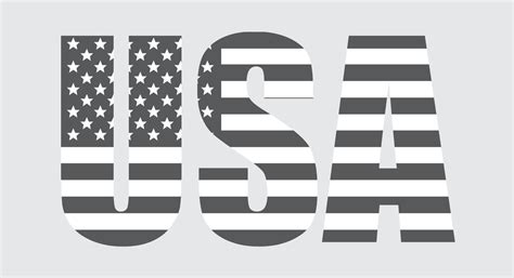 Vector Black and White USA Flag. American Flag Symbol.Icon For Website Or Mobile App 21449400 ...